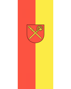 Vertical Hanging Beam Flag: Schwaikheim |  portrait flag | 3.5m² | 38sqft | 300x120cm | 10x4ft 
