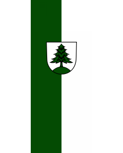 Vertical Hanging Beam Flag: Welzheim |  portrait flag | 3.5m² | 38sqft | 300x120cm | 10x4ft 
