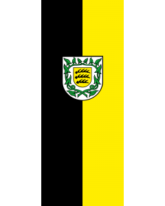 Vertical Hanging Beam Flag: Winnenden |  portrait flag | 3.5m² | 38sqft | 300x120cm | 10x4ft 