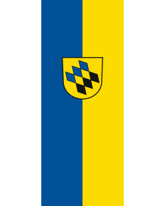 Bandera de Bandera vertical con manga cerrada para potencia Kernen im Remstal | bandera vertical | 3.5m² | 300x120cm