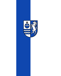 Bandera de Bandera vertical con potencia Bad Friedrichshall | bandera vertical | 6m² | 400x150cm