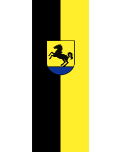 Bandera de Bandera vertical con potencia Bad Rappenau | bandera vertical | 6m² | 400x150cm