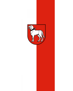 Vertical Hanging Beam Flag: Brackenheim |  portrait flag | 3.5m² | 38sqft | 300x120cm | 10x4ft 