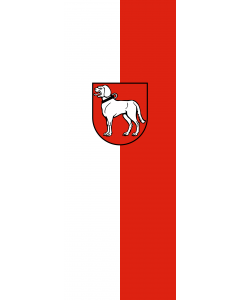 Vertical Hanging Beam Flag: Brackenheim |  portrait flag | 6m² | 64sqft | 400x150cm | 13x5ft 