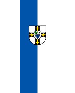 Vertical Hanging Beam Flag: Erlenbach |  portrait flag | 6m² | 64sqft | 400x150cm | 13x5ft 