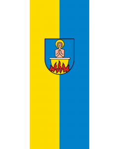 Vertical Hanging Swivel Crossbar Banner Flag: Flein |  portrait flag | 3.5m² | 38sqft | 300x120cm | 10x4ft 