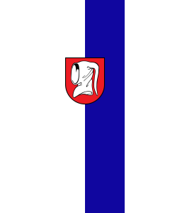 Bandera de Bandera vertical con potencia Güglingen | bandera vertical | 6m² | 400x150cm