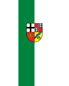 Bandera de Bandera vertical con potencia Gundelsheim | bandera vertical | 6m² | 400x150cm