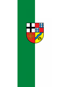 Vertical Hanging Swivel Crossbar Banner Flag: Gundelsheim |  portrait flag | 3.5m² | 38sqft | 300x120cm | 10x4ft 