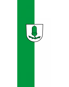 Vertical Hanging Beam Flag: Kirchardt |  portrait flag | 3.5m² | 38sqft | 300x120cm | 10x4ft 