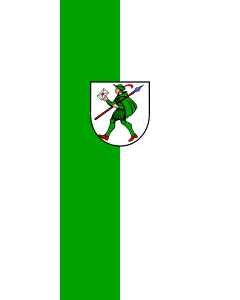 Bandera de Bandera vertical con manga cerrada para potencia Lauffen am Neckar | bandera vertical | 3.5m² | 300x120cm