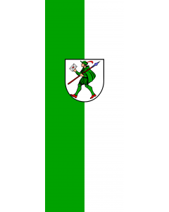 Vertical Hanging Beam Flag: Lauffen am Neckar |  portrait flag | 6m² | 64sqft | 400x150cm | 13x5ft 