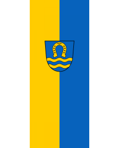 Vertical Hanging Beam Flag: Lehrensteinsfeld |  portrait flag | 3.5m² | 38sqft | 300x120cm | 10x4ft 