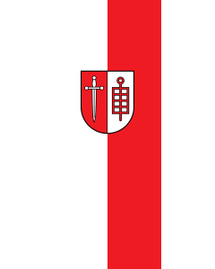 Bandera de Bandera vertical con potencia Leingarten | bandera vertical | 3.5m² | 300x120cm