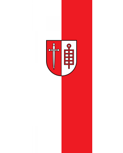Vertical Hanging Beam Flag: Leingarten |  portrait flag | 3.5m² | 38sqft | 300x120cm | 10x4ft 