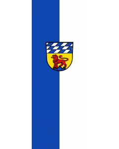 Vertical Hanging Beam Flag: Löwenstein |  portrait flag | 6m² | 64sqft | 400x150cm | 13x5ft 