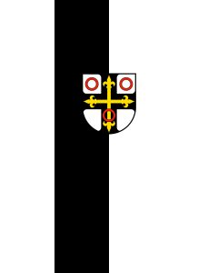 Bandera de Bandera vertical con manga cerrada para potencia Neckarsulm | bandera vertical | 3.5m² | 300x120cm