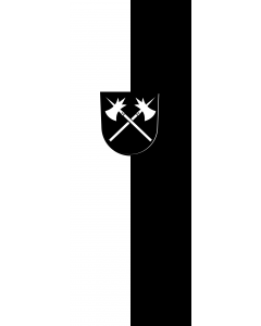 Vertical Hanging Beam Flag: Untereisesheim |  portrait flag | 6m² | 64sqft | 400x150cm | 13x5ft 