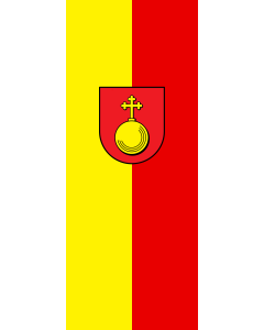 Bandera de Bandera vertical con potencia Untergruppenbach | bandera vertical | 3.5m² | 300x120cm