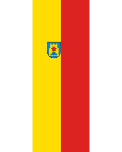 Bandera de Bandera vertical con potencia Zaberfeld | bandera vertical | 6m² | 400x150cm