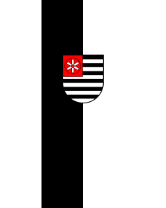 Bandera de Bandera vertical con manga cerrada para potencia Krautheim | bandera vertical | 3.5m² | 300x120cm