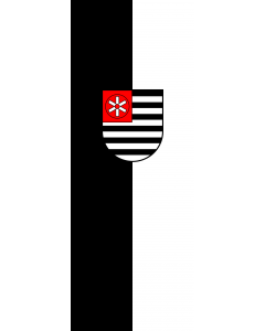 Vertical Hanging Swivel Crossbar Banner Flag: Krautheim |  portrait flag | 6m² | 64sqft | 400x150cm | 13x5ft 