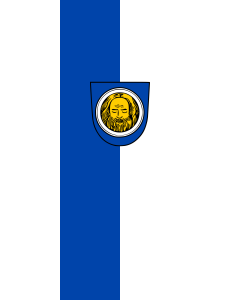 Bandera de Bandera vertical con potencia Künzelsau | bandera vertical | 3.5m² | 300x120cm