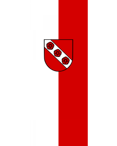 Vertical Hanging Swivel Crossbar Banner Flag: Mulfingen |  portrait flag | 3.5m² | 38sqft | 300x120cm | 10x4ft 