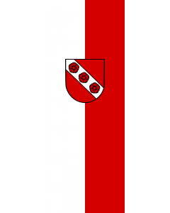 Vertical Hanging Swivel Crossbar Banner Flag: Mulfingen |  portrait flag | 6m² | 64sqft | 400x150cm | 13x5ft 