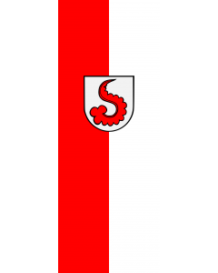 Vertical Hanging Swivel Crossbar Banner Flag: Pfedelbach |  portrait flag | 6m² | 64sqft | 400x150cm | 13x5ft 