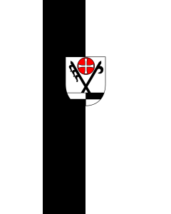 Bandera de Bandera vertical con potencia Schwäbisch Hall (Kreis) | bandera vertical | 3.5m² | 300x120cm
