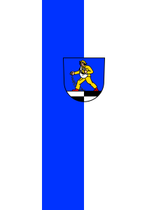 Flag: Blaufelden |  portrait flag | 3.5m² | 38sqft | 300x120cm | 10x4ft 