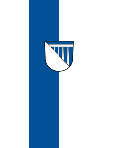 Bandera de Bandera vertical con manga cerrada para potencia Braunsbach | bandera vertical | 3.5m² | 300x120cm