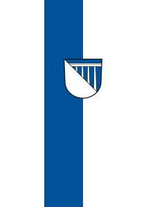 Bandera de Bandera vertical con potencia Braunsbach | bandera vertical | 6m² | 400x150cm