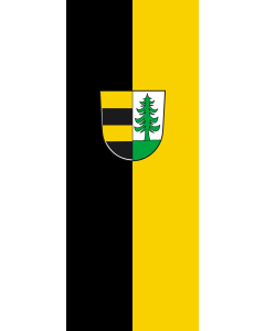 Flag: Bühlertann |  portrait flag | 3.5m² | 38sqft | 300x120cm | 10x4ft 
