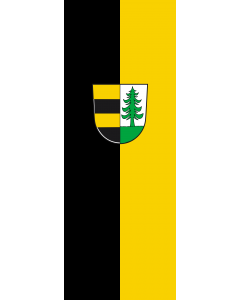 Vertical Hanging Beam Flag: Bühlertann |  portrait flag | 6m² | 64sqft | 400x150cm | 13x5ft 