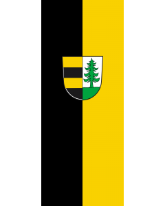 Vertical Hanging Swivel Crossbar Banner Flag: Bühlertann |  portrait flag | 3.5m² | 38sqft | 300x120cm | 10x4ft 