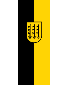 Bandera de  Crailsheim |  bandera vertical | 6m² | 400x150cm 