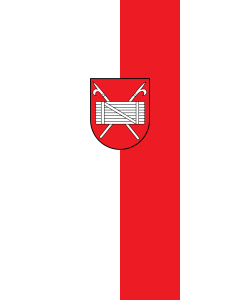 Bandera de Bandera vertical con manga cerrada para potencia Gaildorf | bandera vertical | 3.5m² | 300x120cm