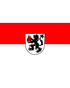 Flag: Kirchberg an der Jagst |  landscape flag | 1.35m² | 14.5sqft | 90x150cm | 3x5ft 