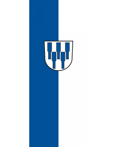 Vertical Hanging Swivel Crossbar Banner Flag: Obersontheim |  portrait flag | 3.5m² | 38sqft | 300x120cm | 10x4ft 