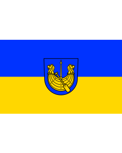 Flag: Untermünkheim |  landscape flag | 1.35m² | 14.5sqft | 90x150cm | 3x5ft 