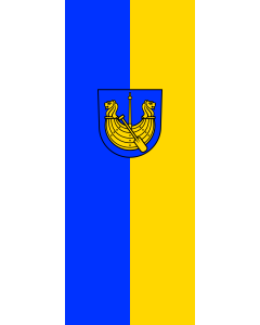 Flag: Untermünkheim | portrait flag | 3.5m² | 38sqft | 300x120cm | 10x4ft