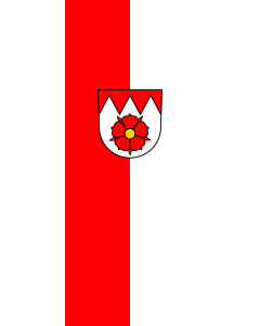 Flag: Rosengarten | portrait flag | 3.5m² | 38sqft | 300x120cm | 10x4ft