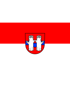 Flag: Stimpfach |  landscape flag | 1.35m² | 14.5sqft | 90x150cm | 3x5ft 