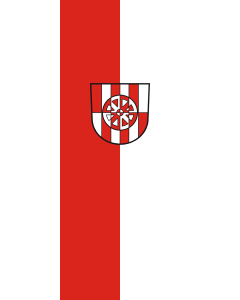 Bandera de Bandera vertical con potencia Assamstadt | bandera vertical | 3.5m² | 300x120cm