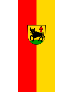 Flag: Großrinderfeld | portrait flag | 3.5m² | 38sqft | 300x120cm | 10x4ft