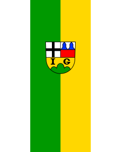 Flag: Igersheim | portrait flag | 3.5m² | 38sqft | 300x120cm | 10x4ft