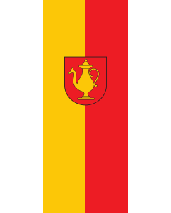 Bandera de Bandera vertical con potencia Königheim | bandera vertical | 3.5m² | 300x120cm