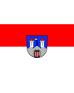 Flag: Niederstetten |  landscape flag | 1.35m² | 14.5sqft | 90x150cm | 3x5ft 
